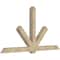 Ekena Millwork Kennewick Rough Sawn Timber Gable Bracket, Douglas Fir, 108"W x 58"H x 6"D x 6"F, 13/12 Pitch GBW108X58X0606KEN00RDF - alternate 3